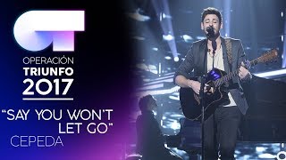 Miniatura de vídeo de "SAY YOU WON’T LET GO - Cepeda | OT 2017 | Gala 9"