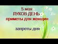 5 мая-ЛУКОВ ДЕНЬ.Не оставайтесь в одиночестве.Народные приметы