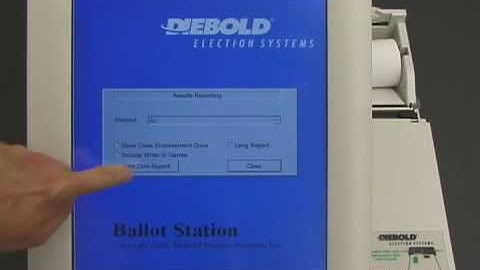 Access to Diebold AccuVote-TS Electronic Voting Machine - close up