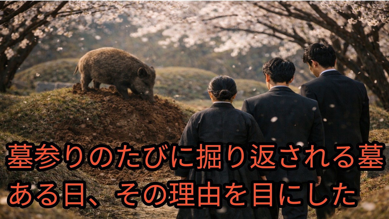 墓参りのたびに掘り返される墓ある日、その理由を目にした