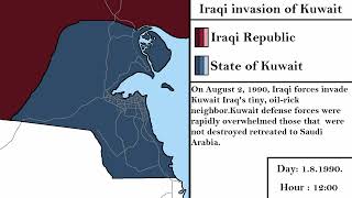 Iraqi invasion of Kuwait, 1990 [Every 12 Hours]