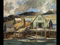 Walter Farndon(1876-1964)-American painter known for impasto Impressionist &amp; harbor and shore scenes