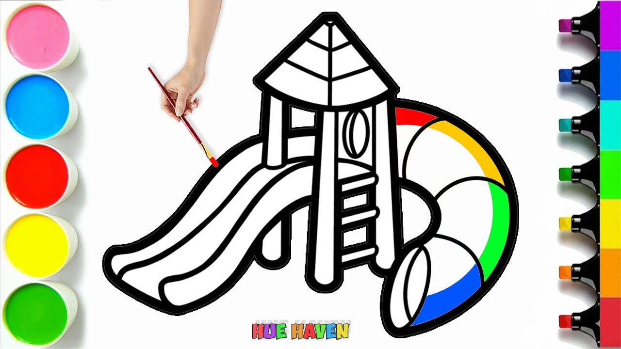 🎢💛🌈 How To Draw a Super Fun Slide | Step by Step Tutorial #392 - YouTube