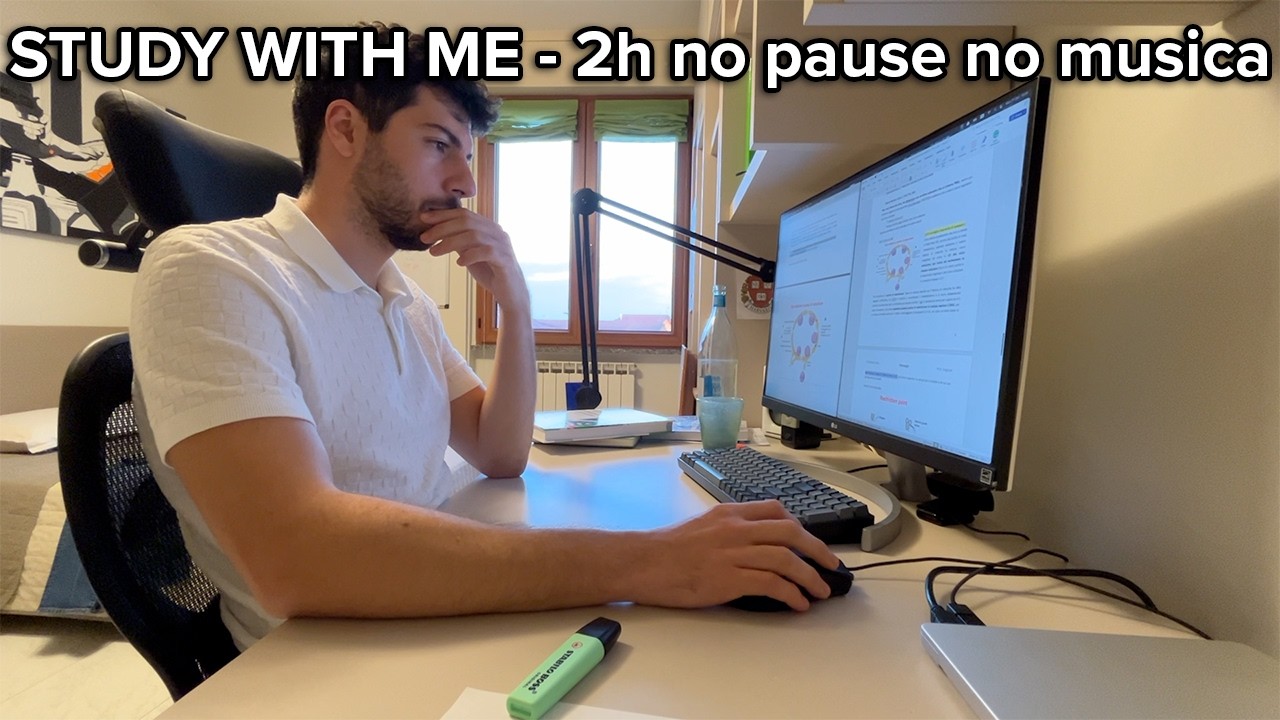 Study with me 2h (no musica, no pause, real time, medicina e chirurgia)