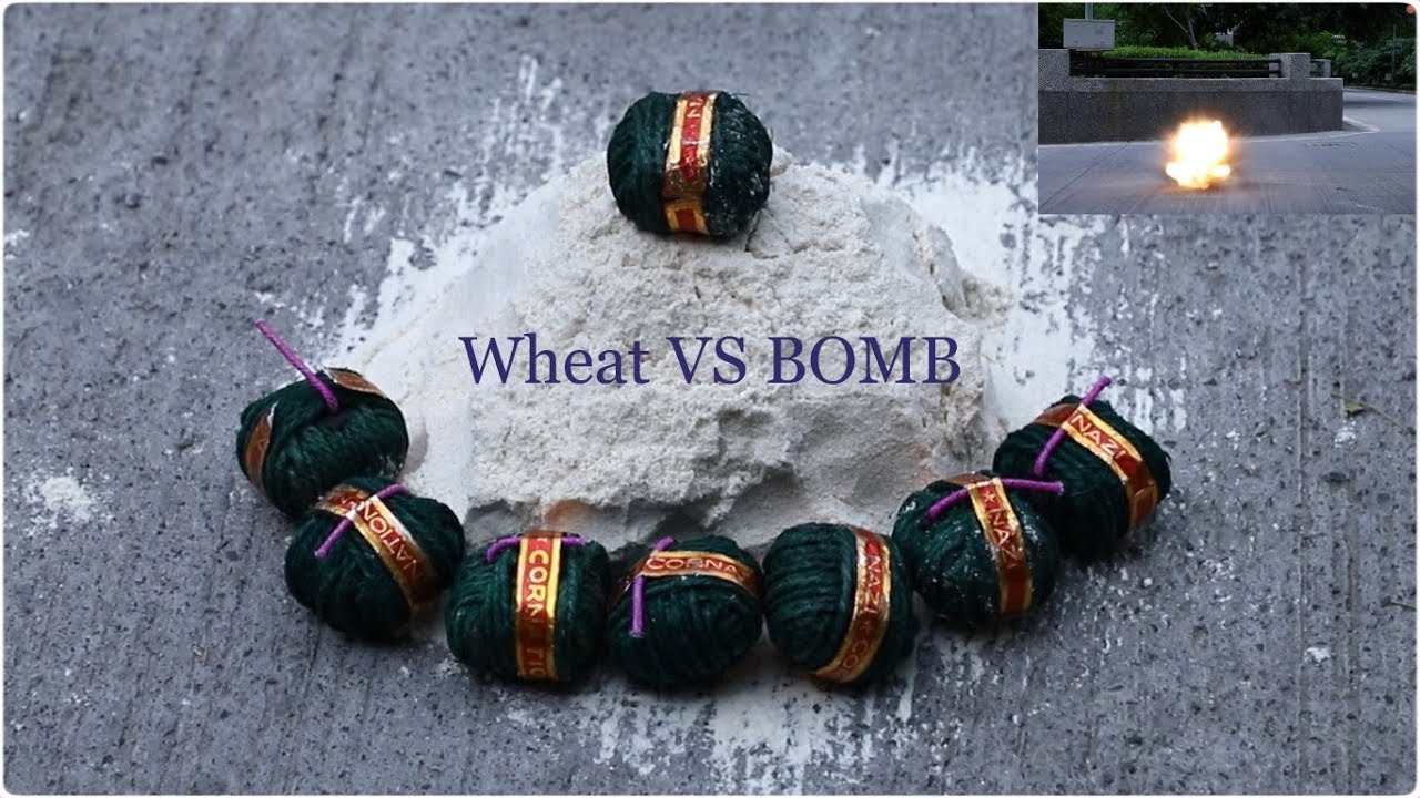Experiment wheat flour Vs bomb गेहूं का आटा बनाम बम It will