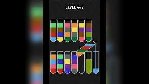 Water sort puzzle level 447