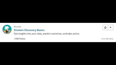 Einstein Discovery Basics [Salesforce Trailhead Answers]
