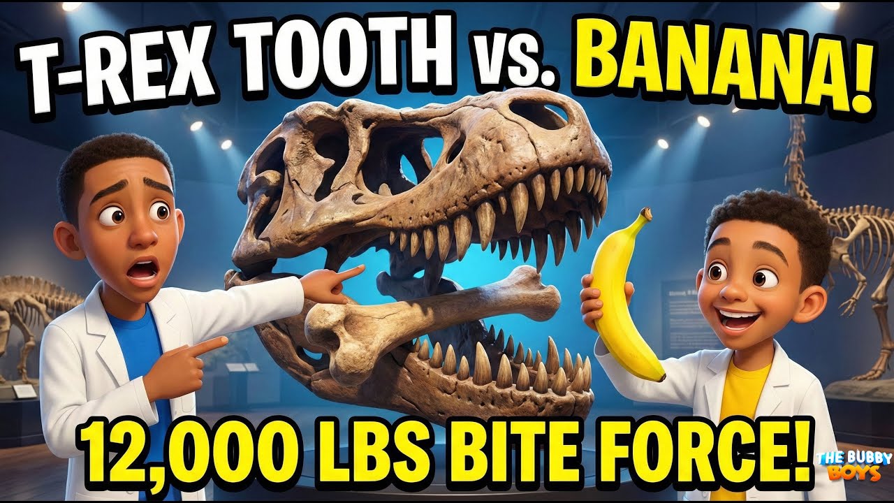T-Rex Tooth Size & Bite Force Explained! 🦷💥 (12,000 Pounds of Force)