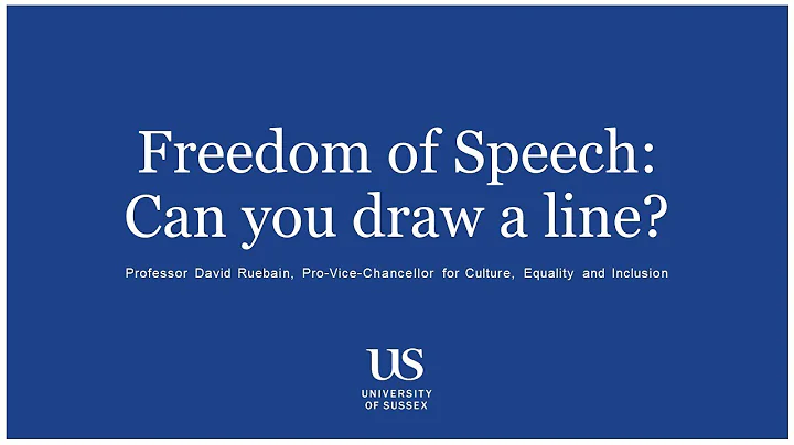Freedom of speech: can you draw a line?