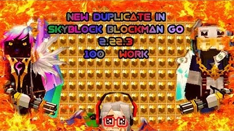 New Duplication Glitch😱😱 In Sky Block Blockman Go | 2.22.3 | 100% Work | Sky Block | Blockman Go |