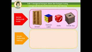 Mengenali Benda Berbentuk Kotak dan Tabung - Matematika SD Kelas 1