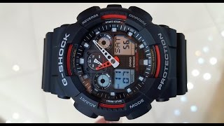 САМЫЕ ПОКУПАЕМЫЕ ДЖИ ШОК. Обзор и настройка Casio GA-100-1A4 (Review and setting)