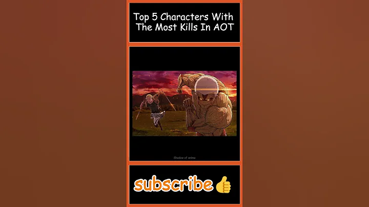 Top 5 Characters With The Most Kills In AOT 🤔|| #animetelugu #teluguanimecommunity #anime #aot