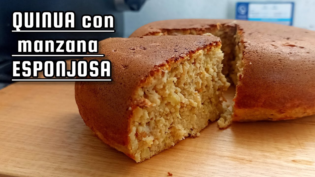 SIN HORNO! torta de QUINUA con manzana SALUDABLE super facil