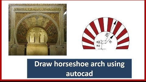 Draw Islamic arches / horseshoe arch