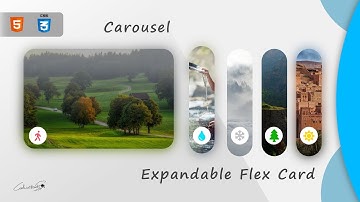 Expandable Image Carousel | Flex Card | HTML CSS JS
