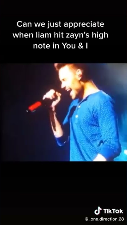 Liam Hitting Zayn's high note in You & #liampayne #liam #zayn #youandi #onedirection