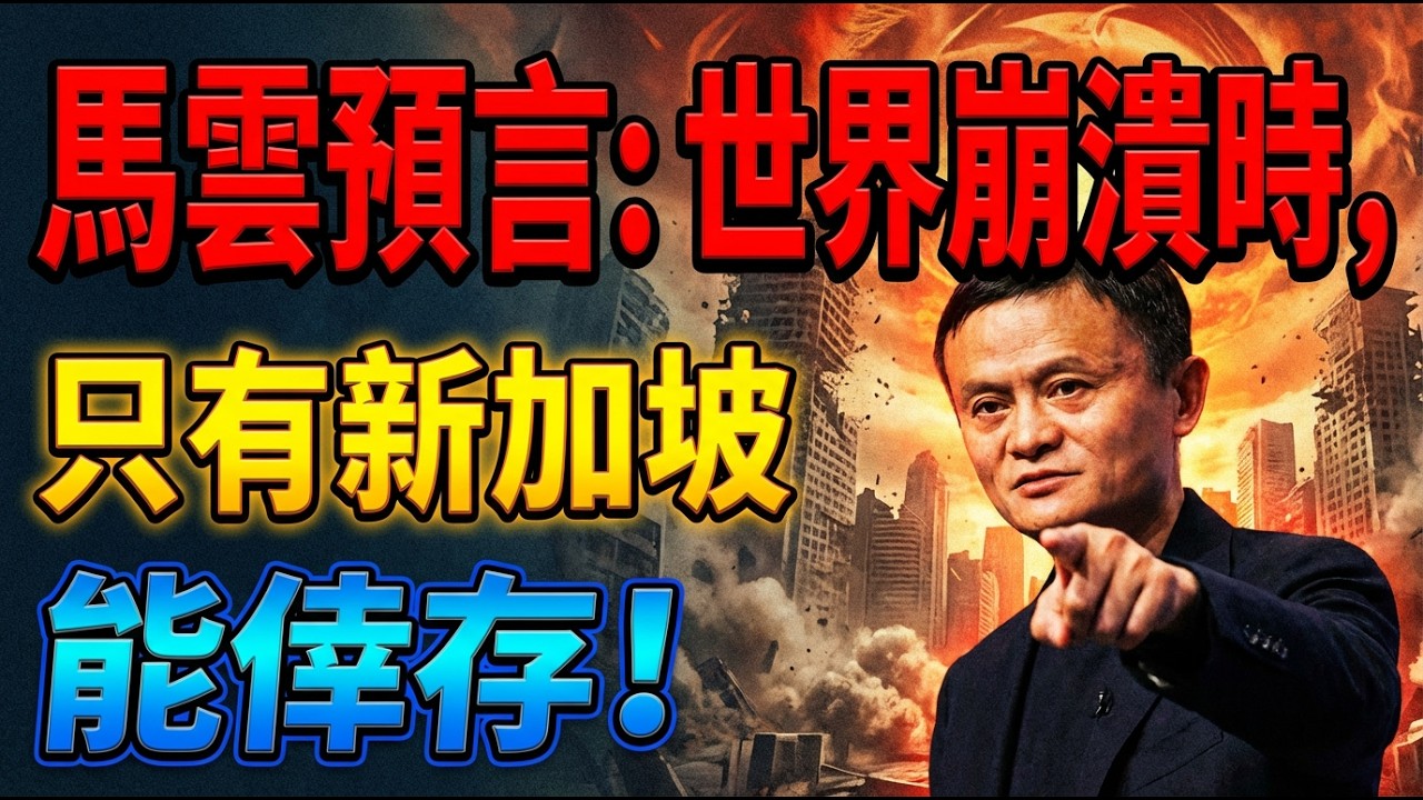 馬雲最後預言：當世界崩潰時，只有新加坡能獨善其身 令人深省 #世界崩潰 #新加坡生存 #令人深省