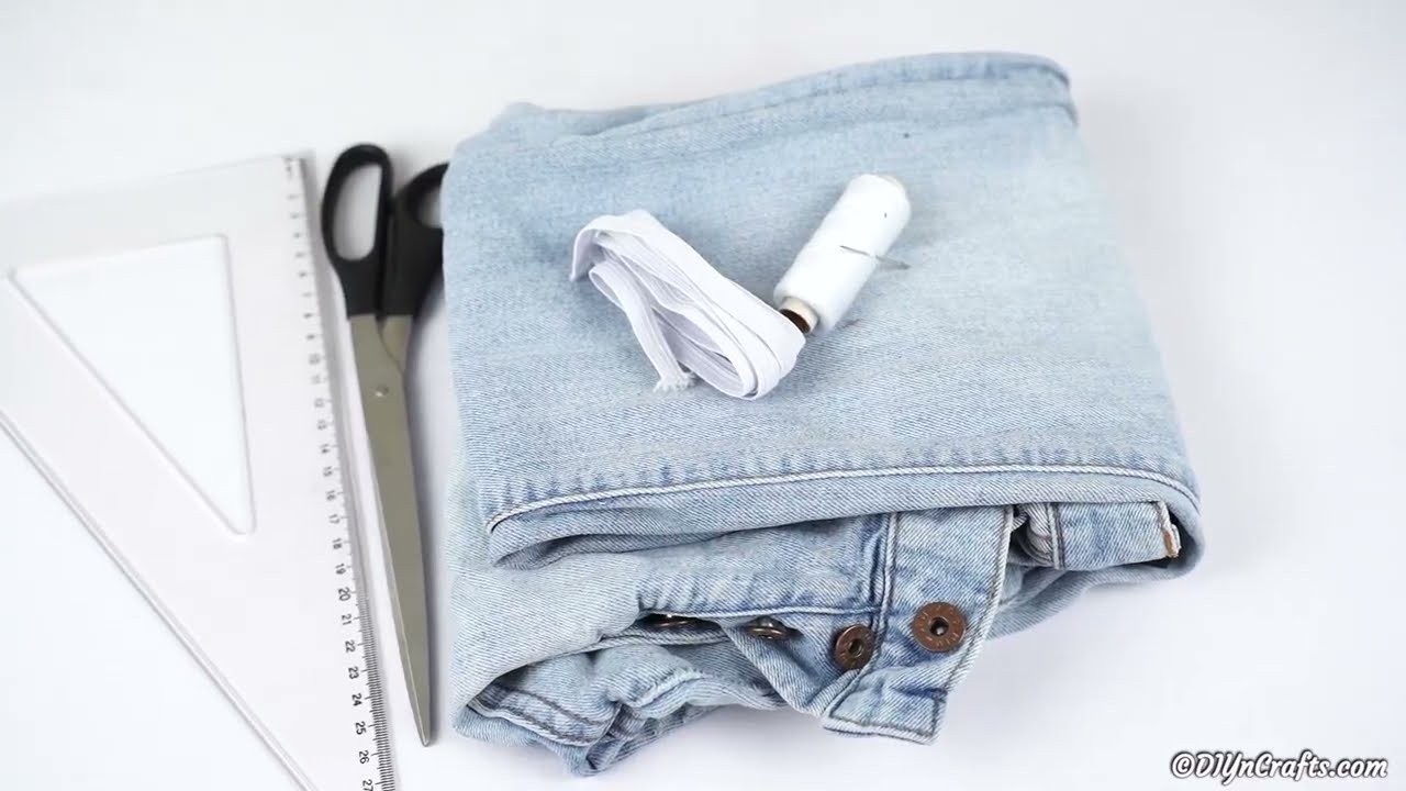 Upcycled Denim Braided Headband