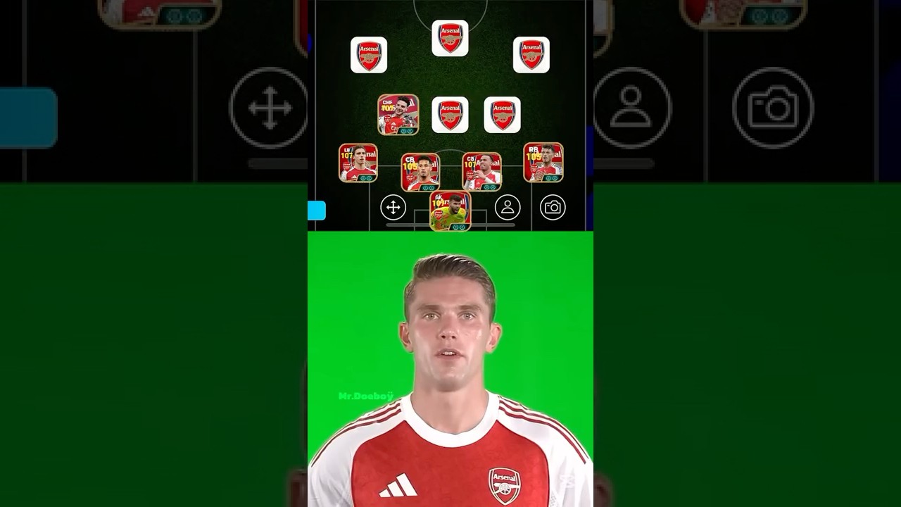 Arsenal Lineup with their new their new transfer 2026 💀 #football #arsenal #efootball