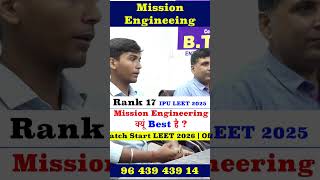 Best LEET Coaching in India | Mission Engineering Review | Lateral Entry Coaching | #leetcoaching