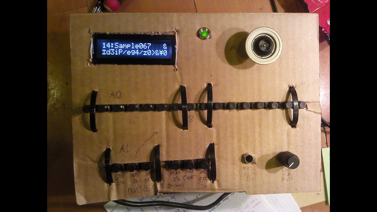 Arduino WaveShield Sampler prototype YouTube