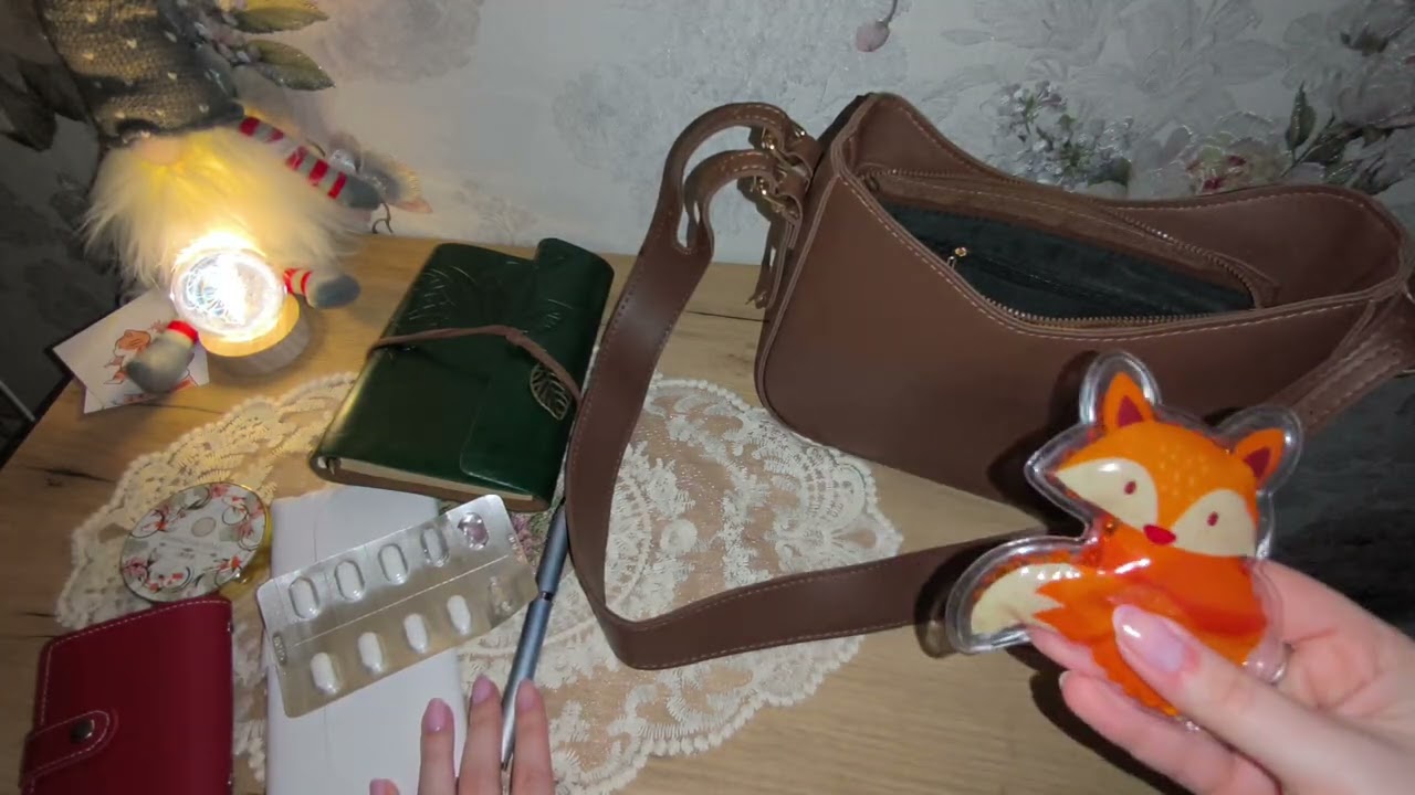 асмр/что у меня в сумке?/asmr