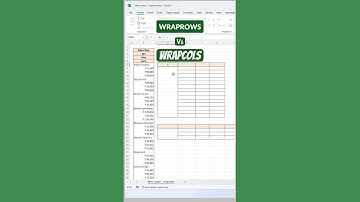 Excel Magic! WRAPROWS vs WRAPCOLS Explained in Seconds 💡📊