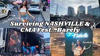 We Survived NASHVILLE & CMA Fest... Barely | 4 Day Music Festival, Best Spots, & Travel Vlog