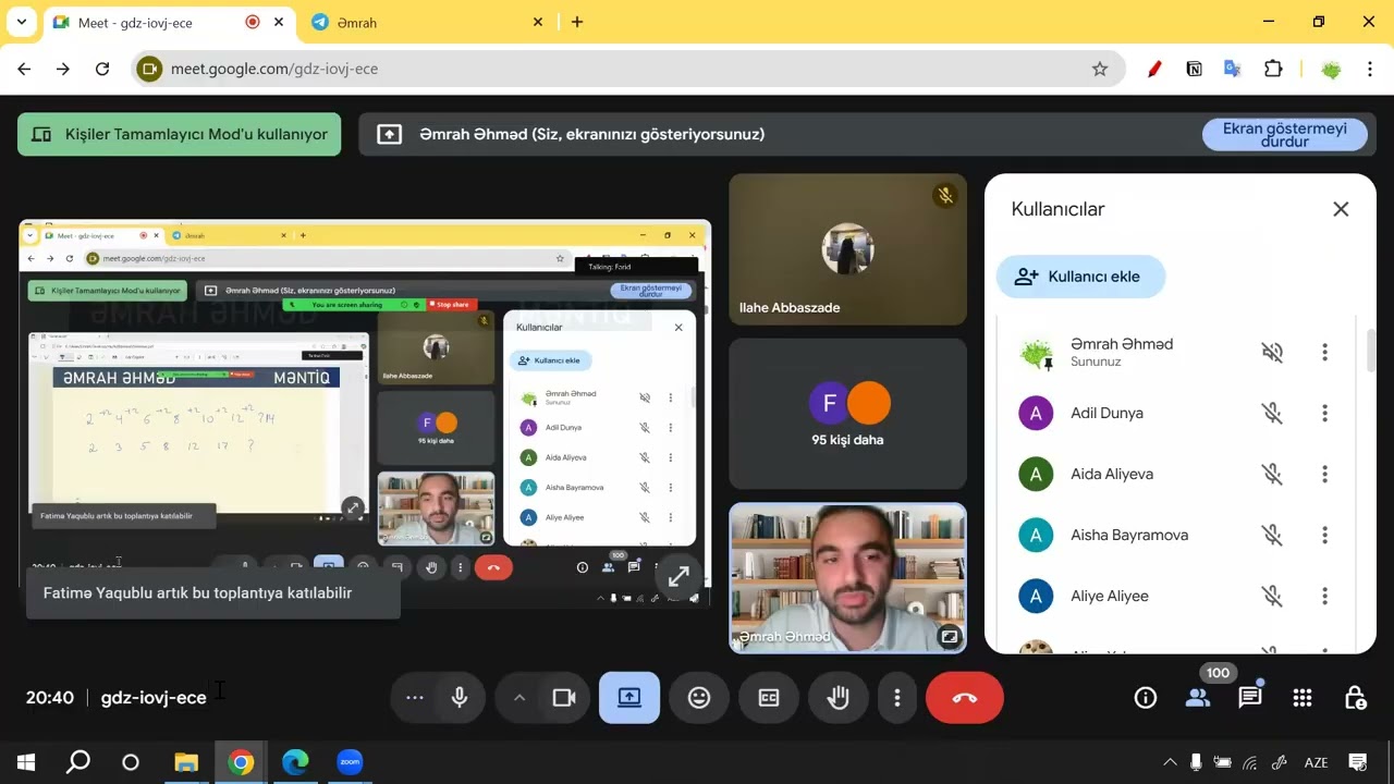 MƏNTİQ (ONLAYN SEMİNAR) - ƏMRAH ƏHMƏD