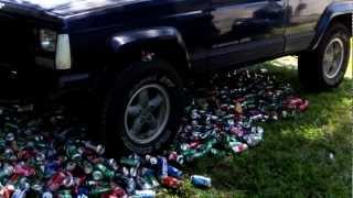 HOW TO CRUSH 2,500 COKE CANS IN 5 MINS