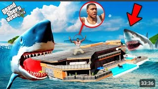 GTA 5 : I Crashed and Stuck On A Floating House Surrounded By Sharks.. (GTA 5 Mods)#gta #gta5 #new