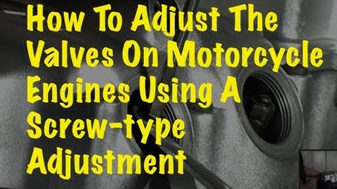 SBTV How To - Adjusting Valve Clearances Using A Screw-type Adjuster (Honda CB750K SOHC)
