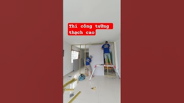 Thi công ngăn phòng bằng thạch cao #emduydecor #thachcao #tranthachcao