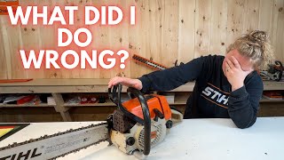 Did I just BLOW UP This Chain Saw!!    STIHL 034 Chainsaw!    |   PART 2 Content