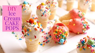 How to Make Ice Cream Cake Pop | EASIER THAN CAKE POPS!!!