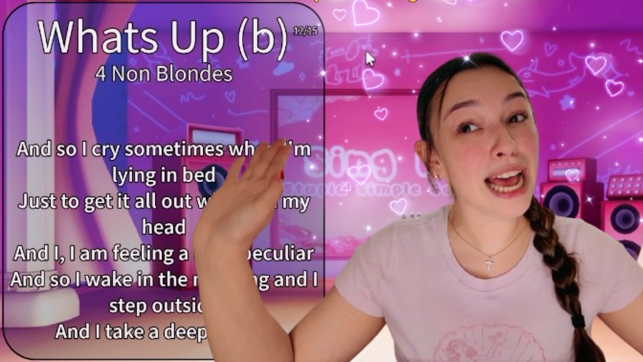 singing my heart out in ROBLOX KARAOKE