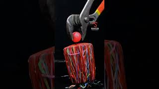 Red Hot Ball Vs Rubber Band - Epic Science Experiment