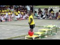 おサルさんの技にびっくり 芸工大で周防猿まわしの会