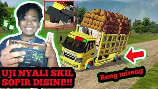 TRUCK CANTER SAWIT GAYOR LEWAT JALAN EXTREME | MOD FREE MEDIAFIRE screenshot 4