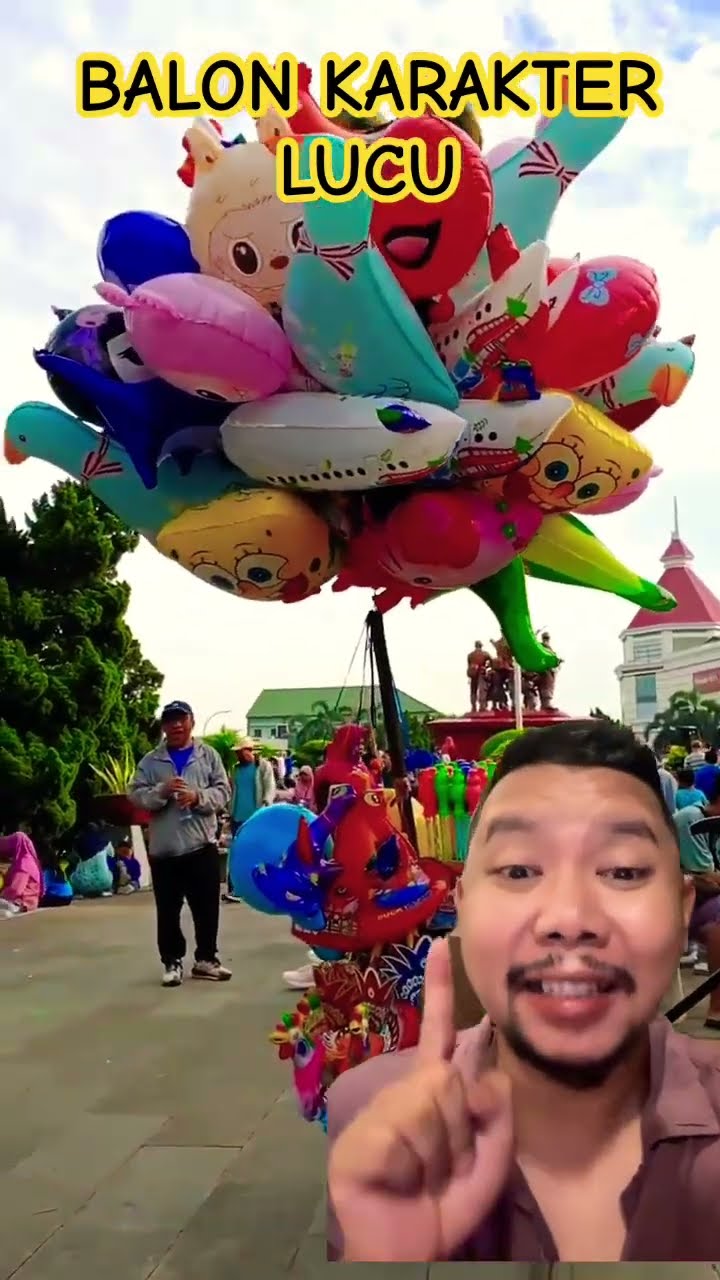 WAH BALON KARAKTER LUCU BANGET!!!!?? #balon #shortsfeed #shorts