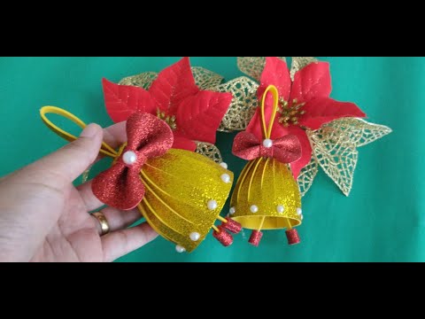 Como fazer um sino de EVA enfeite de natal