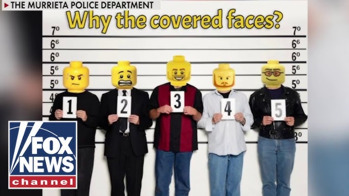 Police Department Uses Lego Heads To Replace Faces Of Suspects