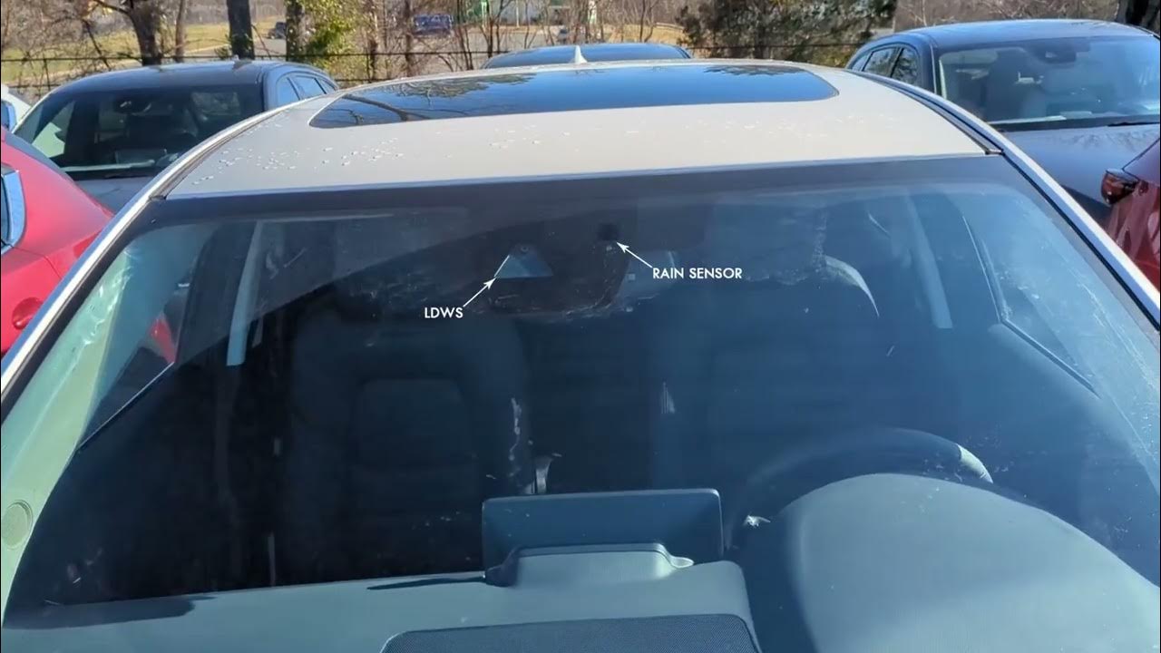 KN3N63900B Mazda CX5 Rain Sensor LDWS Solar Windshield YouTube