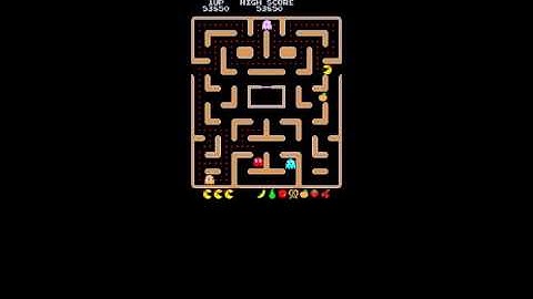 Ms Pac-Man Speed UP hack 1cc gameplay sample arcade