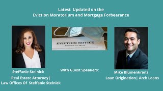 Updates on Evictions, Moratorium and Forbearance in CA. (Sept 2021)