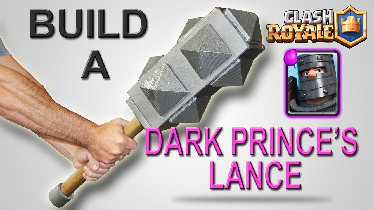 Make A Real Dark Prince S Lance From Clash Royale Youtube