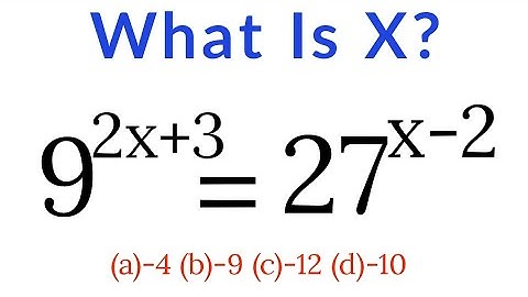 Simple Exponential Equations | How To Solve Exponential Equation