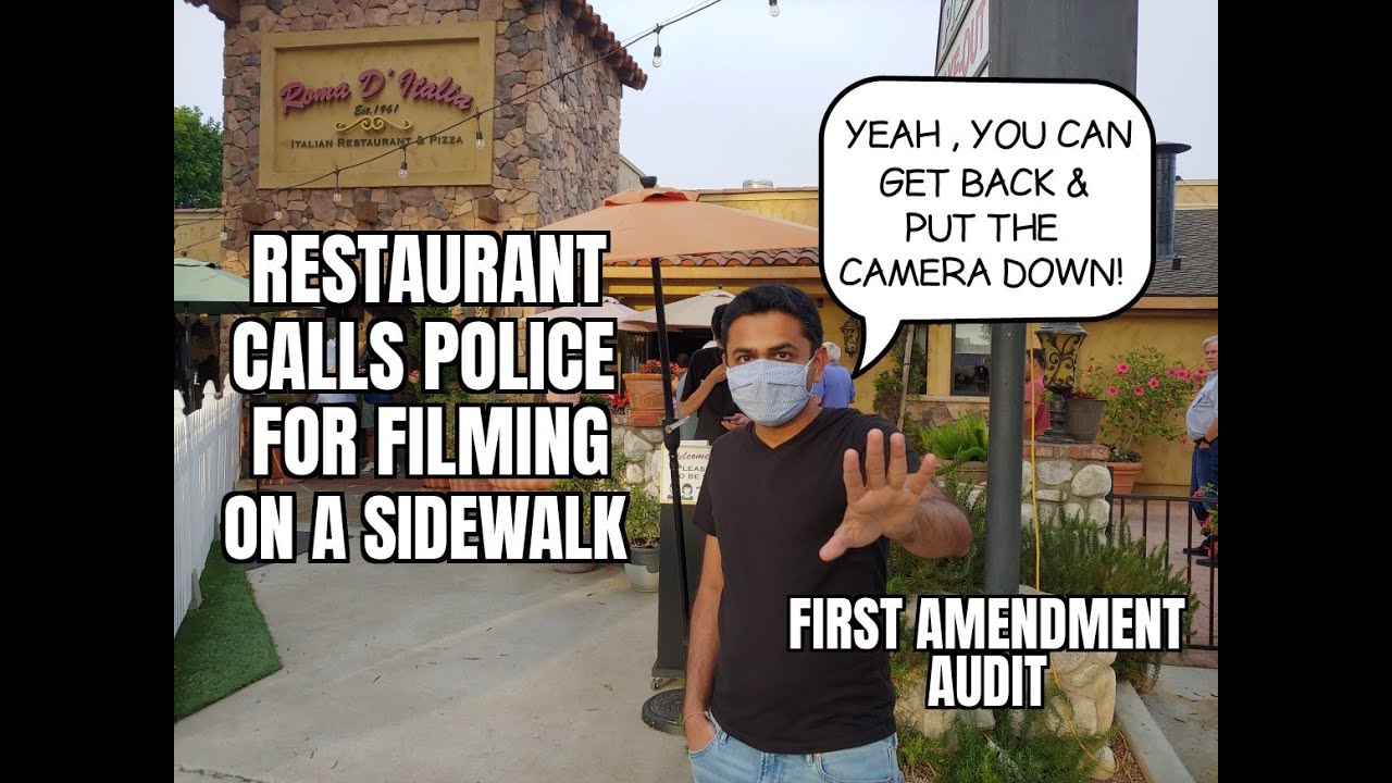 Restaurant Calls Police For Filming On A Public Sidewalk  First Amendment Audit