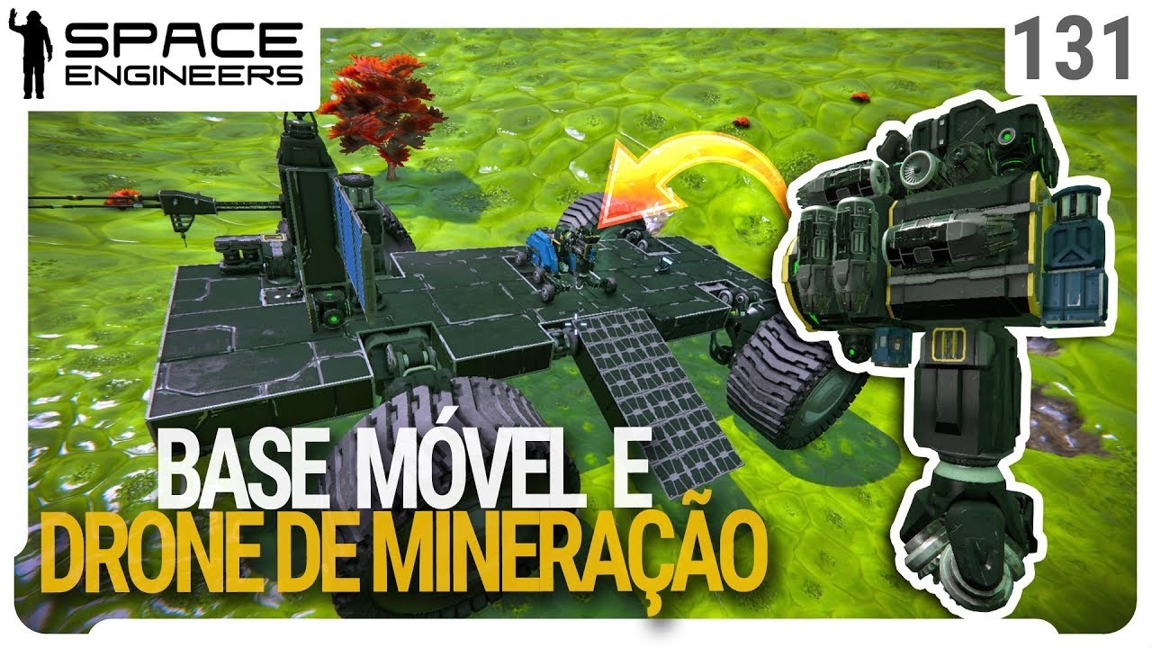 Base Móvel e Drone de Mineração - Space Engineers - Coop - ep 131 - YouTube